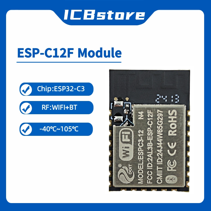 Esp32 Wifi Bluetooth Module - Module de la série ESP32-C3, ESP-C12F,
