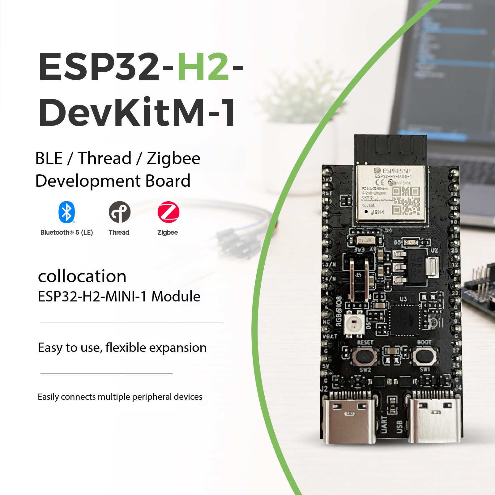 Esp32 H2 - Carte Espressif ESP32-H2-DevKitM-1 802.15.4 RISC-V Thread