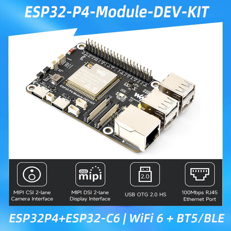 Esp32 P4 - Carte de développement ESP32-P4 + ESP32-C6