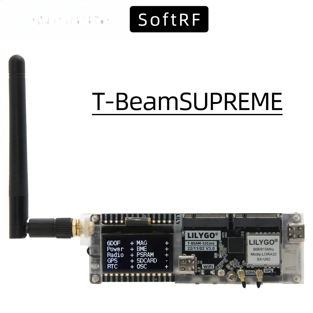 Esp32 Development Board - Carte de développement LILYGO SoftRF T-BeamSUPREME