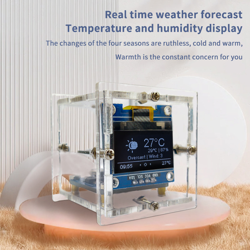 Kit d'horloge météo miniature  - Esp8266 avis et prix