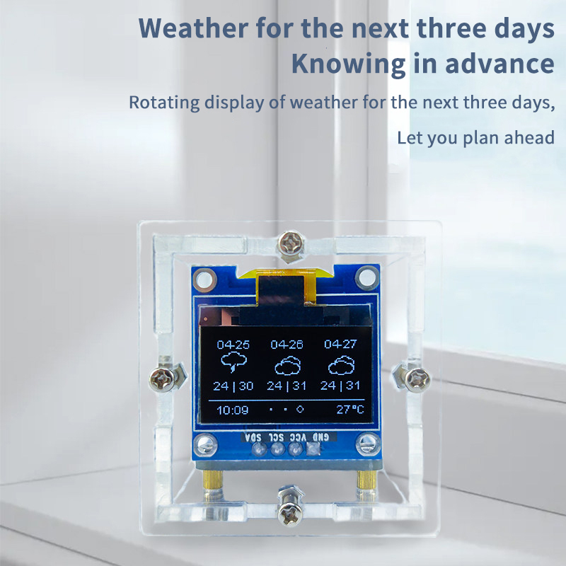Kit d'horloge météo miniature  - Esp8266 avis et prix