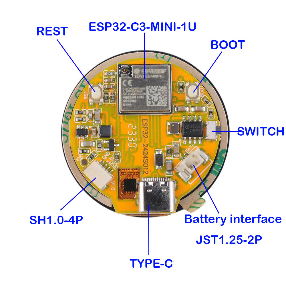 Écran tactile ESP32 1.28 pouce - Esp32 Wifi Bluetooth Module avis et prix