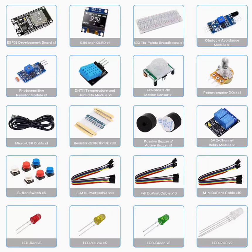 Kit de créateur pour projets K - Esp32 Devkit avis et prix