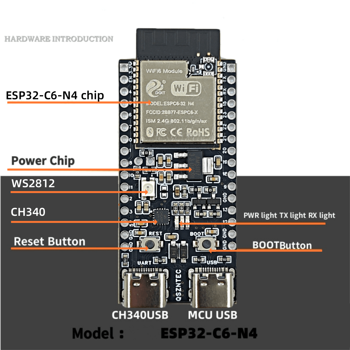 Carte de base ESP32-C6-DevKitC - Esp32 S2 avis et prix