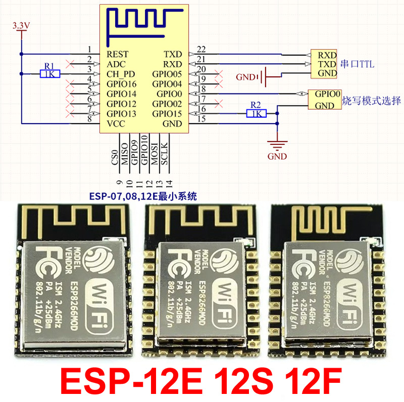 ESP32 ESP-32S ESP-12E ESP-12F  - Esp32 Wifi Bluetooth Module avis et prix