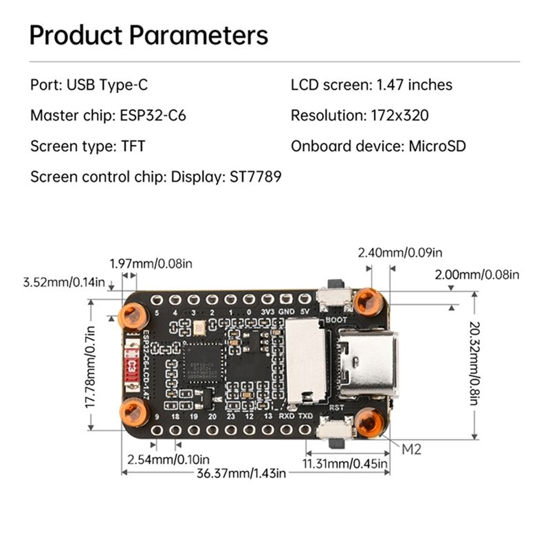 [NOUVEAU A09R!】 Carte de dével - Esp32 C6 avis et prix